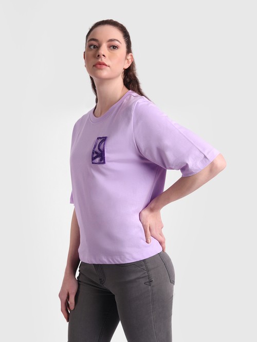 Benton Purple Half Sleeve T-Shirt03