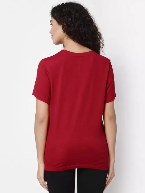 Red jeweled T-shirt of Mode02