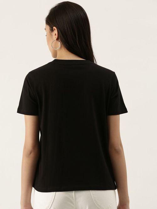 Black T-Shirt With Short Sleeves With Zinc London 02