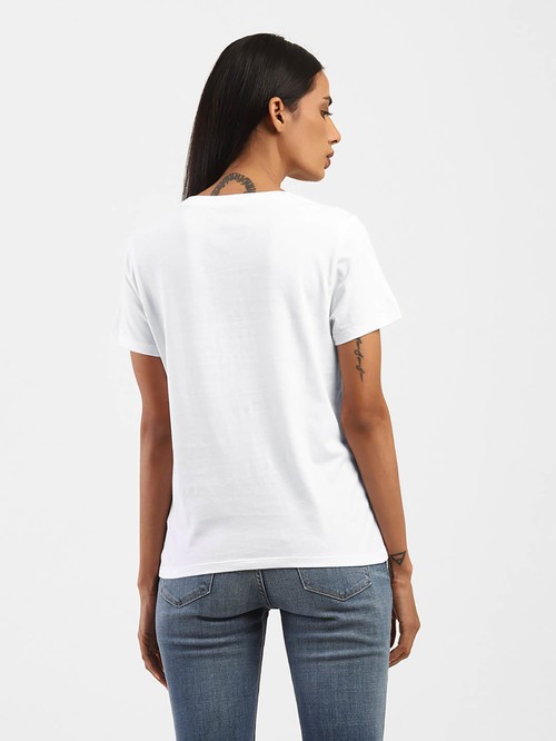 Levis white printed short-sleeved T-shirt02