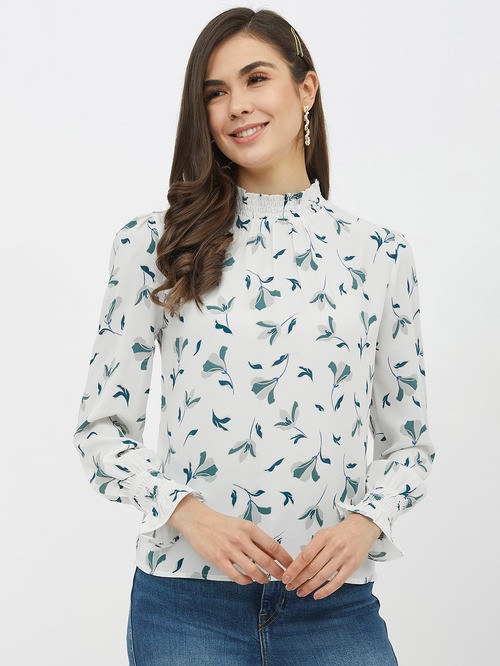 Harpa floral white blouse1