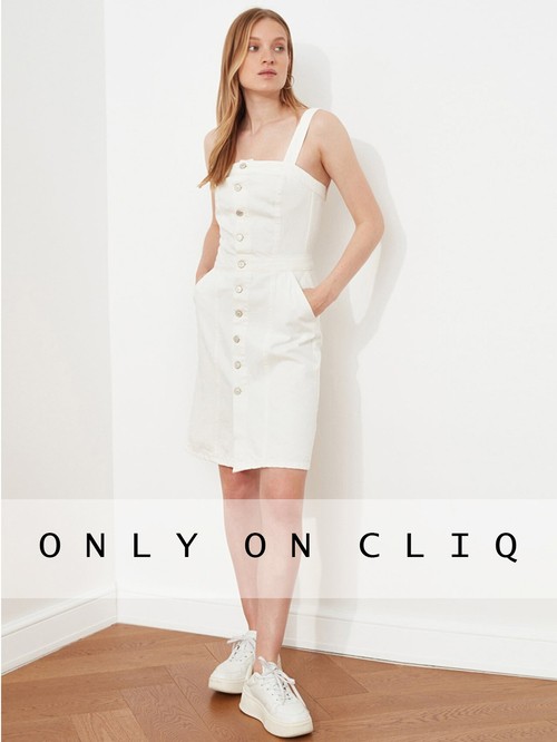 Trendiol white dress1