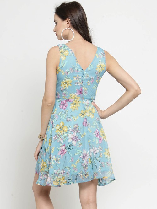 Sera floral blue dress2