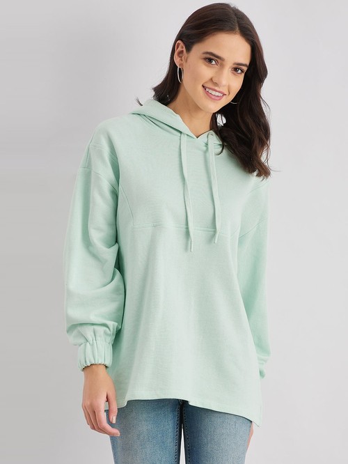 Femella green cotton sweatshirt01