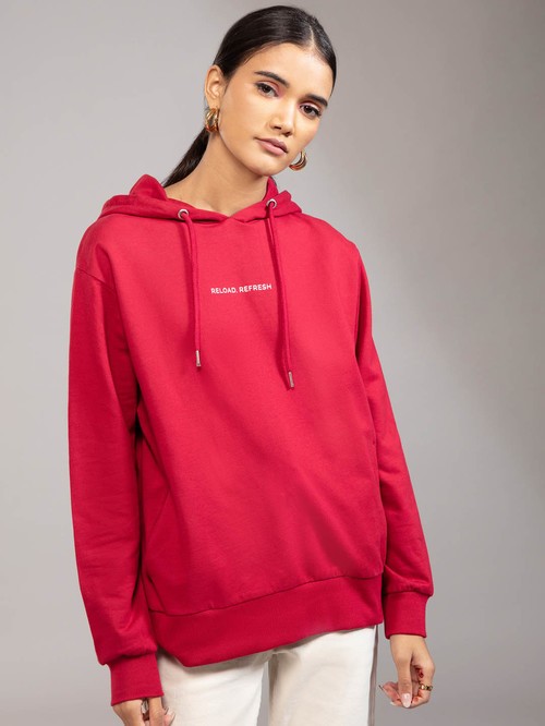 Twenty red long sleeve hoodie01