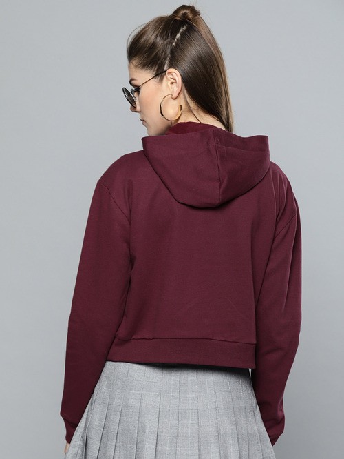 Harpa burgundy zippered sweatshirt02