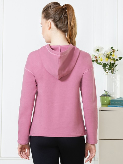Van Heusen pink floral print hoodie02