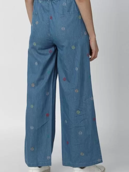 Forever blue printed jeans2