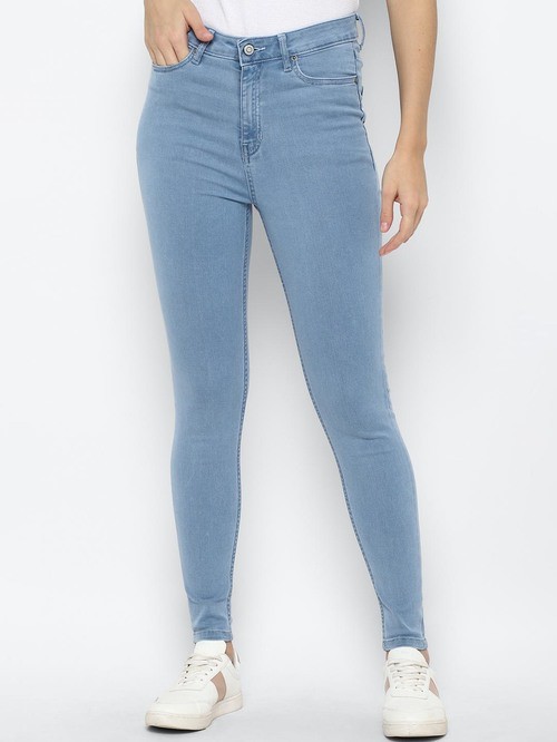 Alen Solly's long crotch blue jeans11