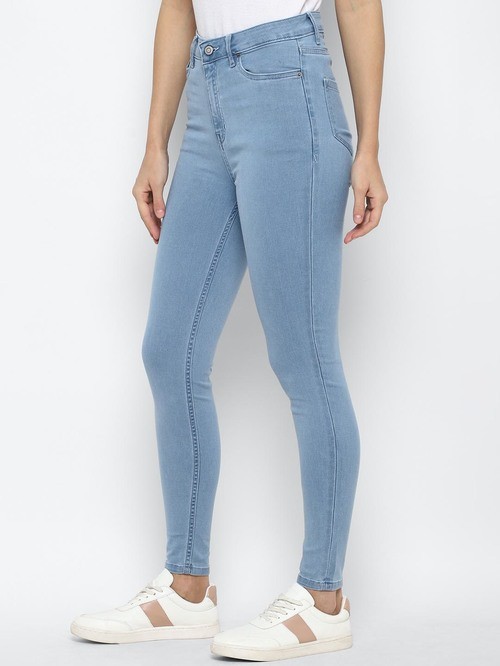 Alen Solly's long crotch blue jeans3
