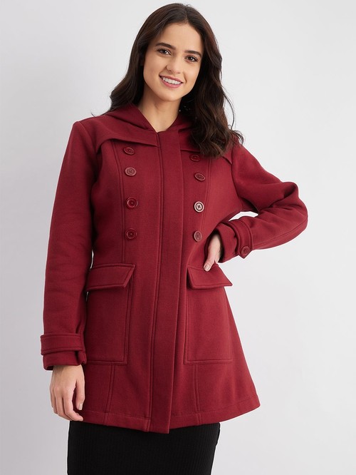 Femella red cotton jacket1