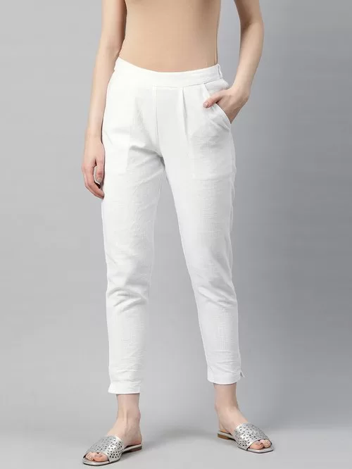 Jaipur cotton white pants1