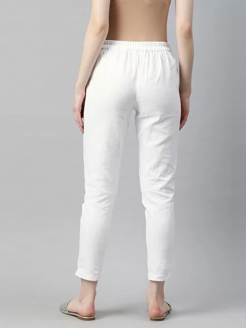 Jaipur cotton white pants2