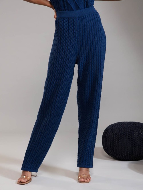 Twenty woven navy blue pants1