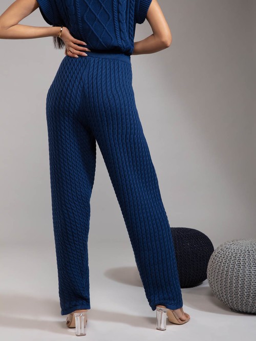 Twenty woven navy blue pants2