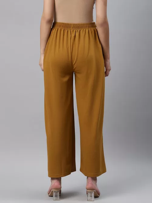 Melon yellow cotton pants2