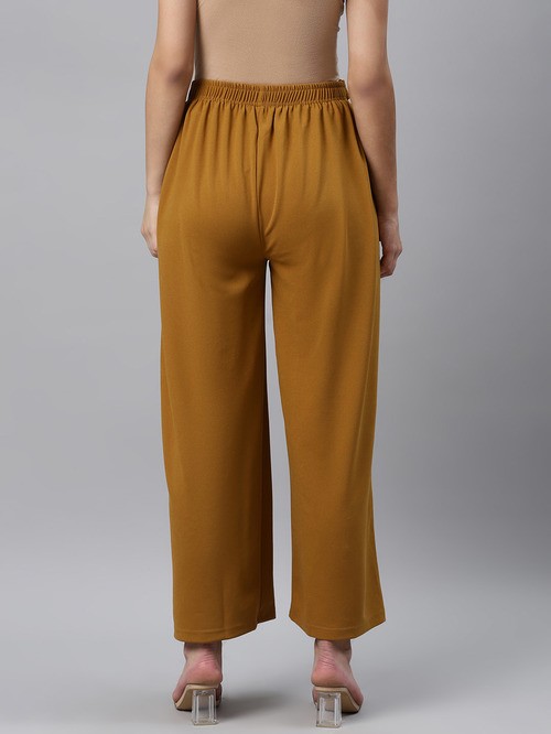 Melon yellow cotton pants2