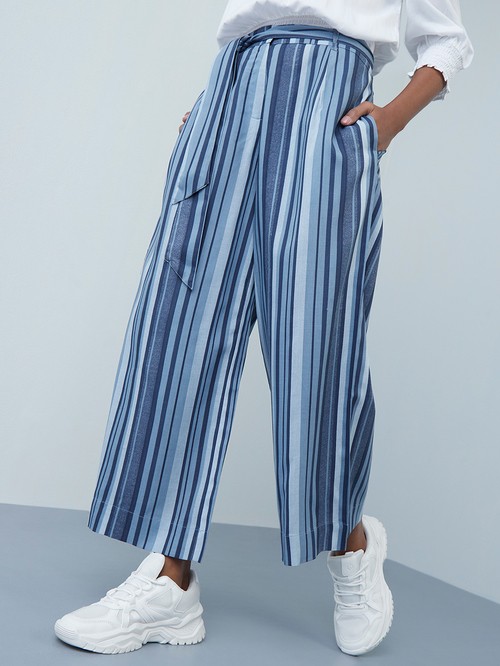 Bomay blue striped pants1