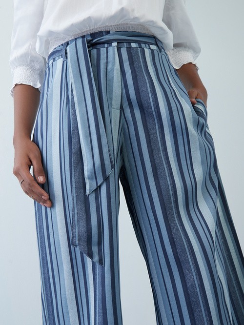 Bomay blue striped pants4