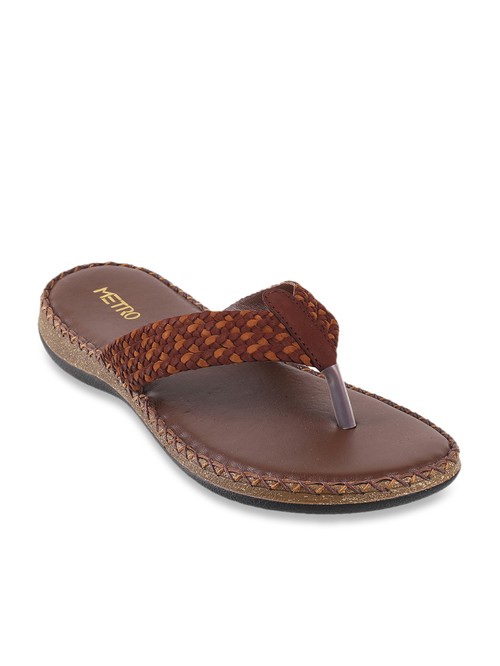 Women's brown metro sandal1