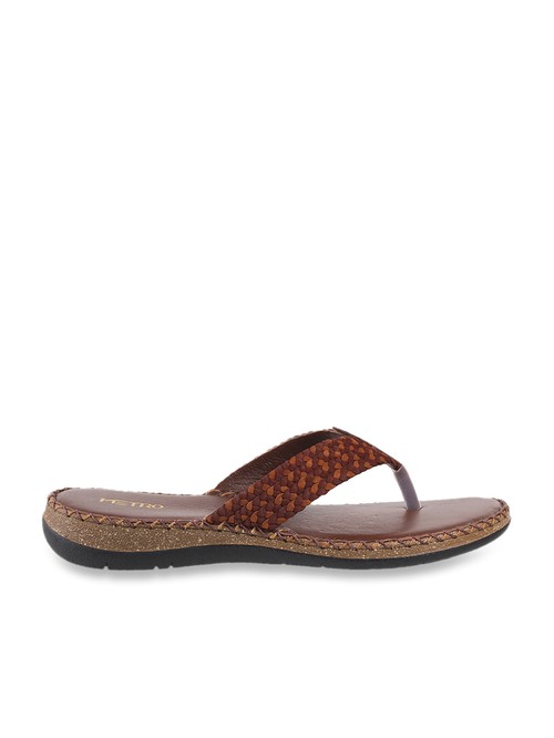 Women's brown metro sandal2