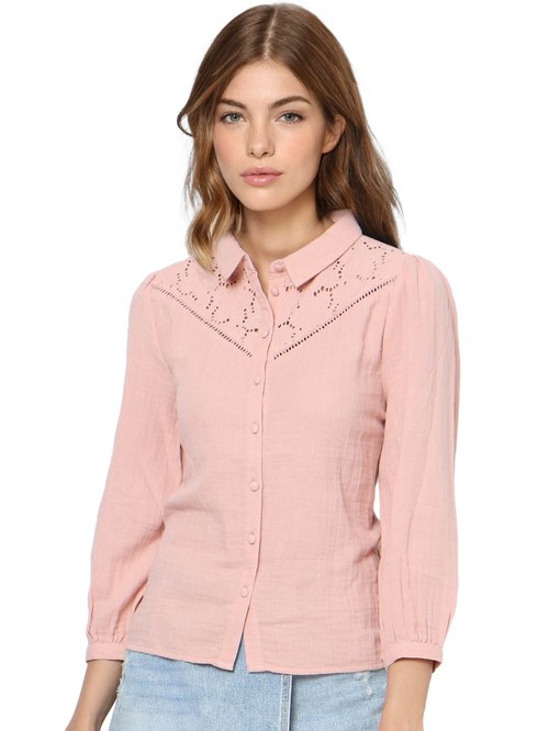 Only long sleeve pink blouse2
