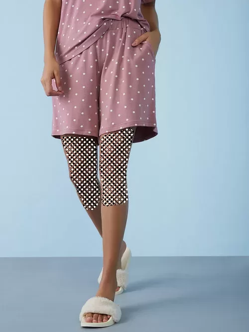 Wunderlove pink polka dot shorts1