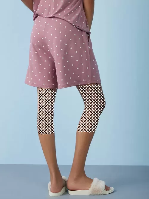 Wunderlove pink polka dot shorts2