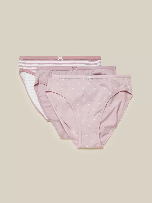 Wunderlove 3-piece pink shorts1