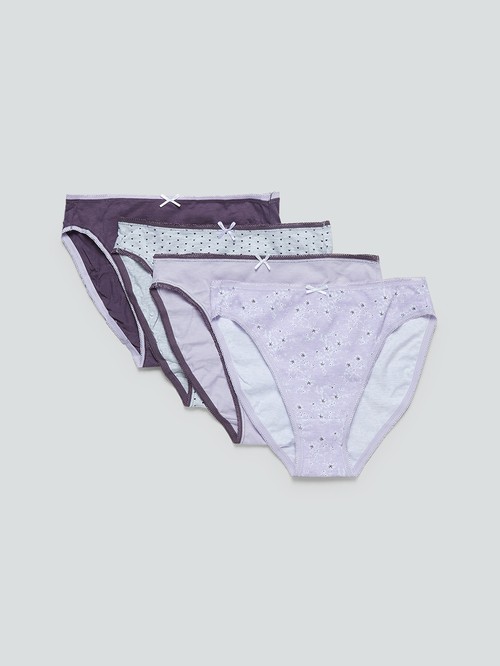 Wunderlove purple four-piece shorts1