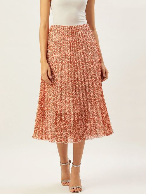 Anvi cocoon patterned skirt1