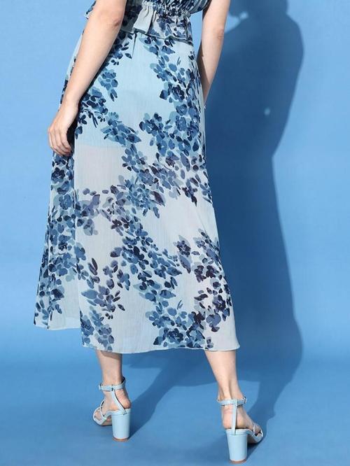 AEnvi's floral blue skirt2