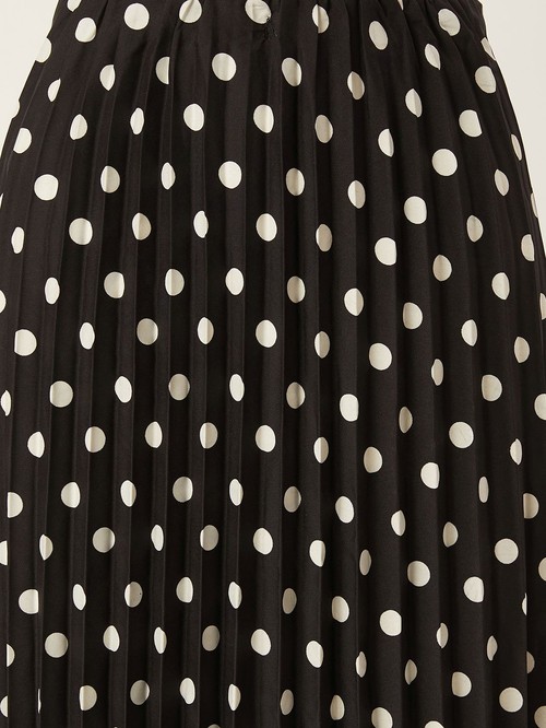 Anvi polka dot black skirt5