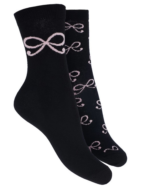 Hanke Muller black cotton socks1