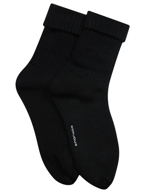 Bonjour black socks2