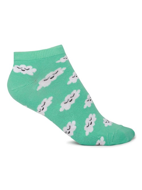 Forever patterned green socks1