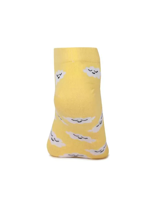 Forever patterned yellow socks2