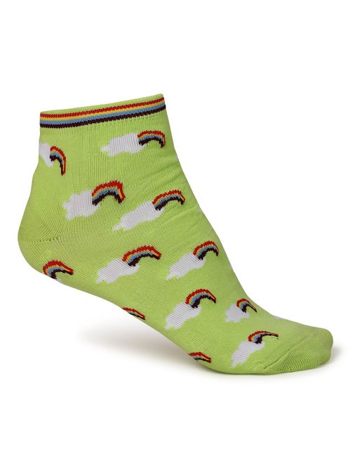 Forever patterned green socks1