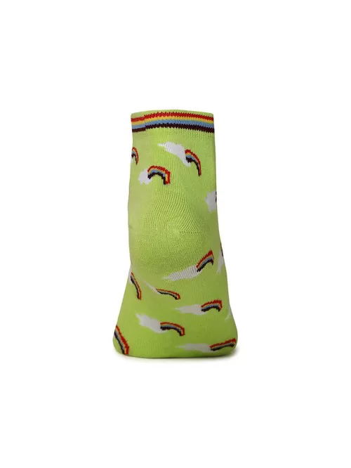 Forever patterned green socks2